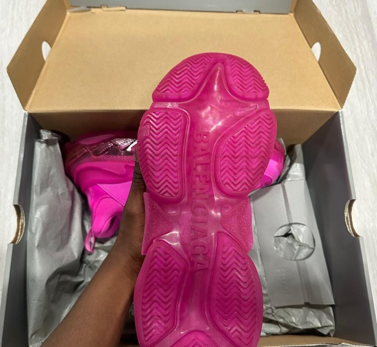 Balenciaga Pink Triple Sneakers