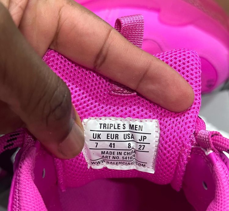 Balenciaga Pink Triple Sneakers