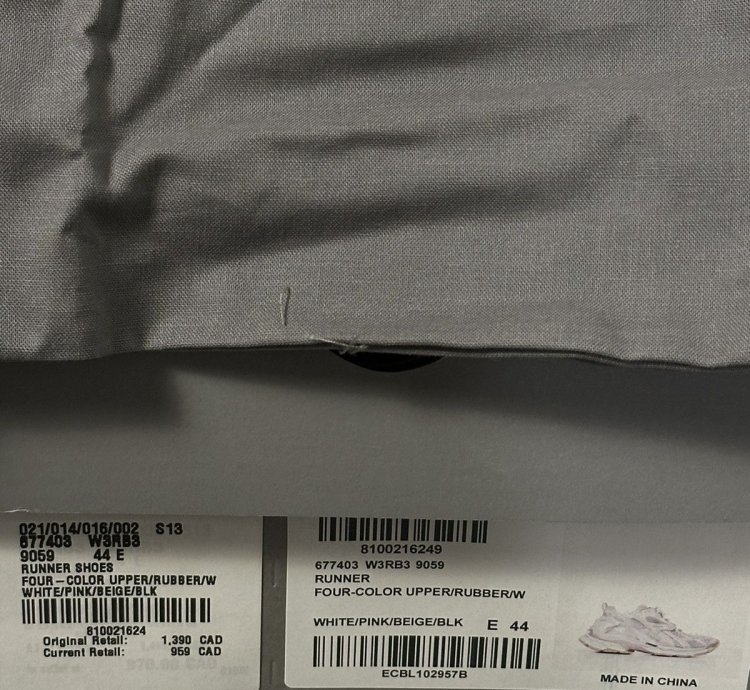 Balenciaga Pink White Runner Shoe