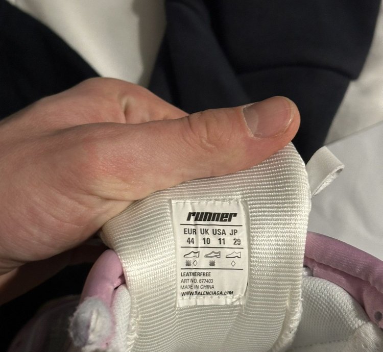 Balenciaga Pink White Runner Shoe