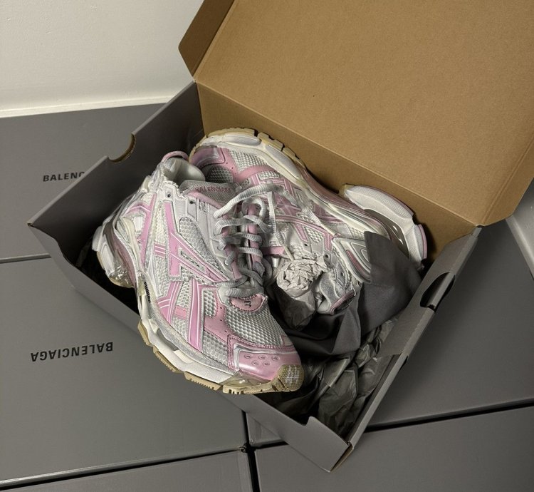 Balenciaga Pink White Runner Shoe