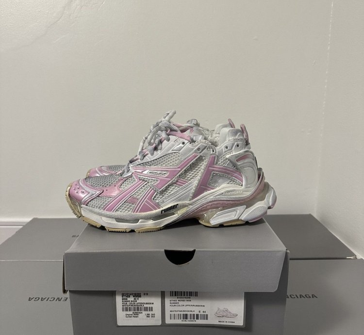 Balenciaga Pink White Runner Shoe