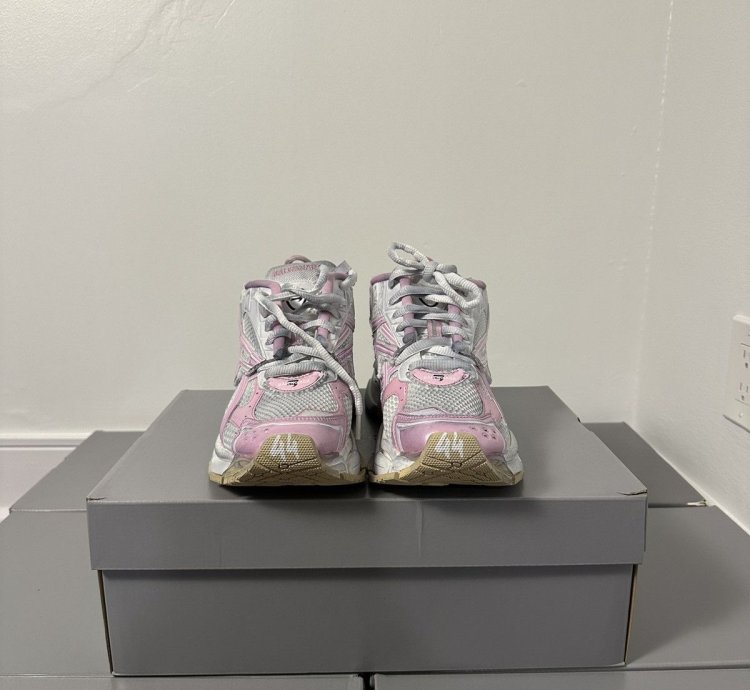 Balenciaga Pink White Runner Shoe