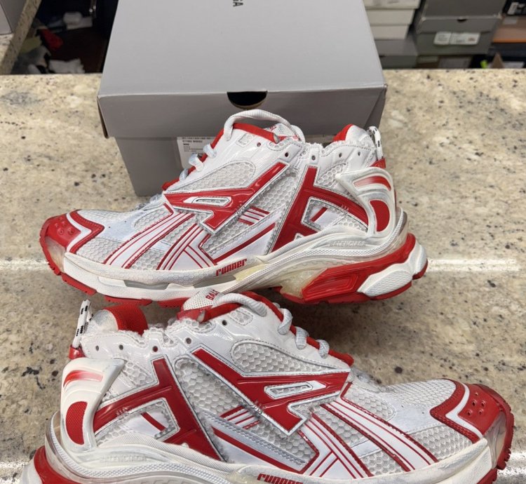 Balenciaga Red Track runners