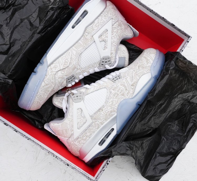 Air Jordan 4 Retro White ‘30th Anniversary Laser’