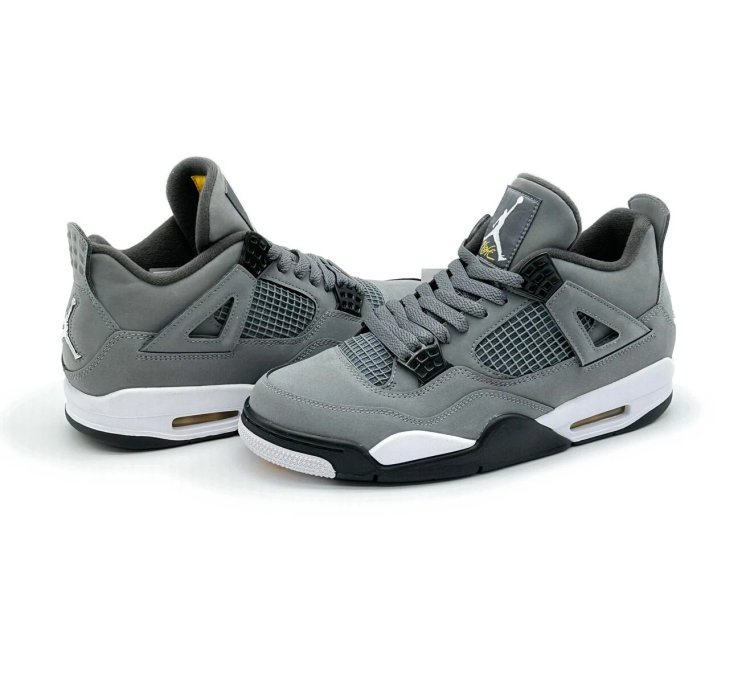 Nike Air Jordan 4 Retro Cool Grey Chrome Dark Charcoal White Steel 308497-007