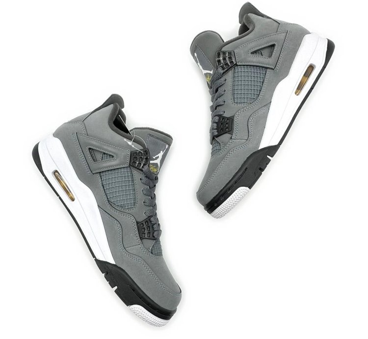 Nike Air Jordan 4 Retro Cool Grey Chrome Dark Charcoal White Steel 308497-007