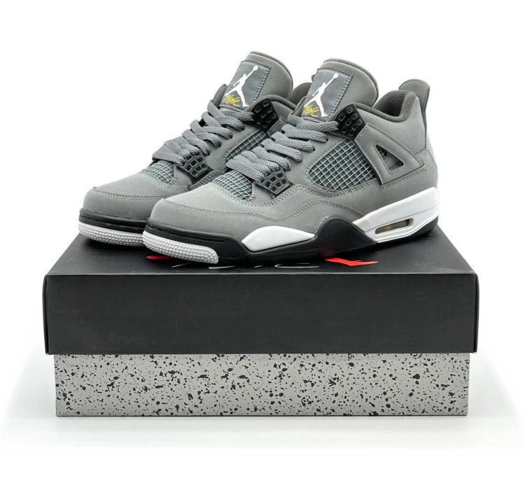 Nike Air Jordan 4 Retro Cool Grey Chrome Dark Charcoal White Steel 308497-007