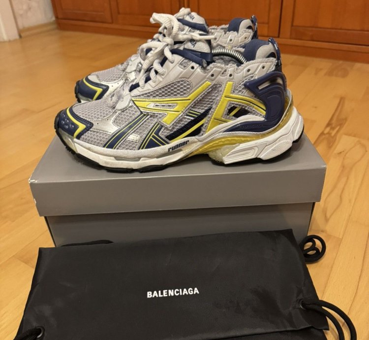 Balenciaga Runner Grey Yellow Blue
