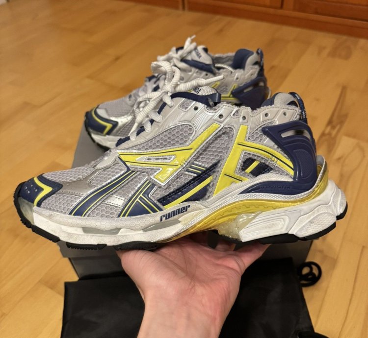 Balenciaga Runner Grey Yellow Blue