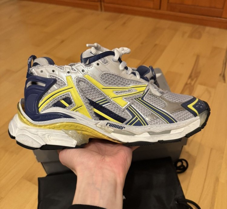 Balenciaga Runner Grey Yellow Blue