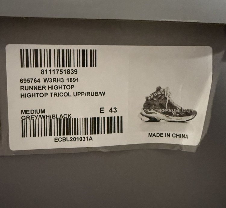 Balenciaga Runner High Top Sneaker Brown (43)