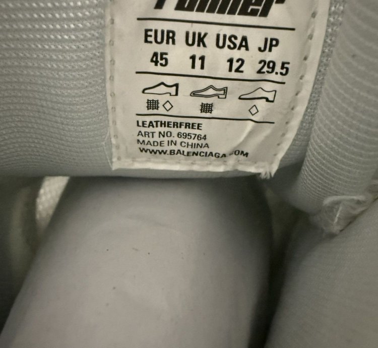 Balenciaga Runner High Top Sneaker White (45)