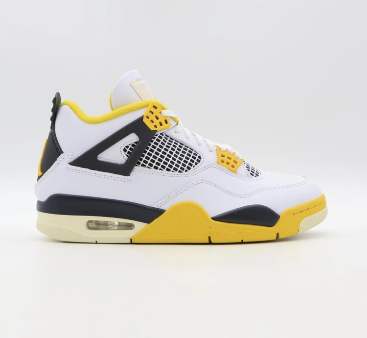 Nike Air Jordan 4 Retro Vivid Sulfur Coconut Milk Yellow AQ9129-101