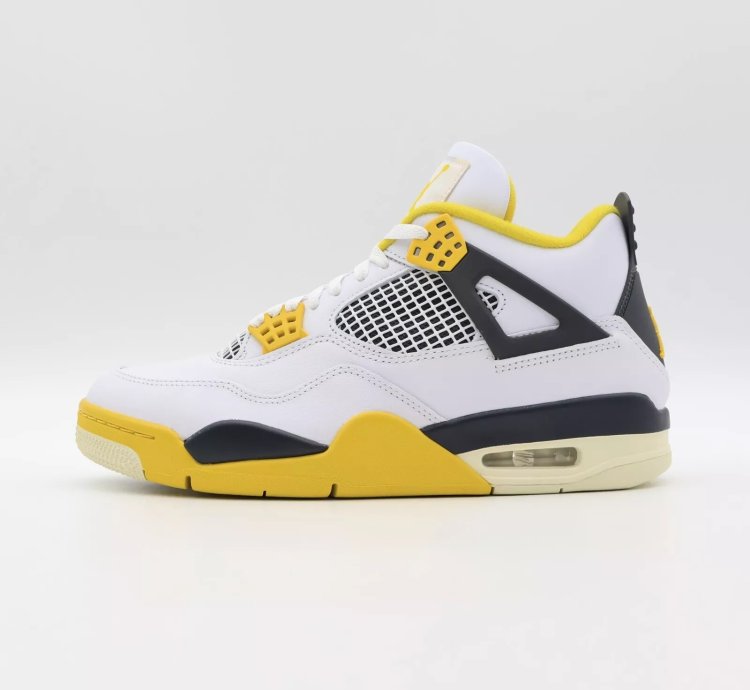 Nike Air Jordan 4 Retro Vivid Sulfur Coconut Milk Yellow AQ9129-101