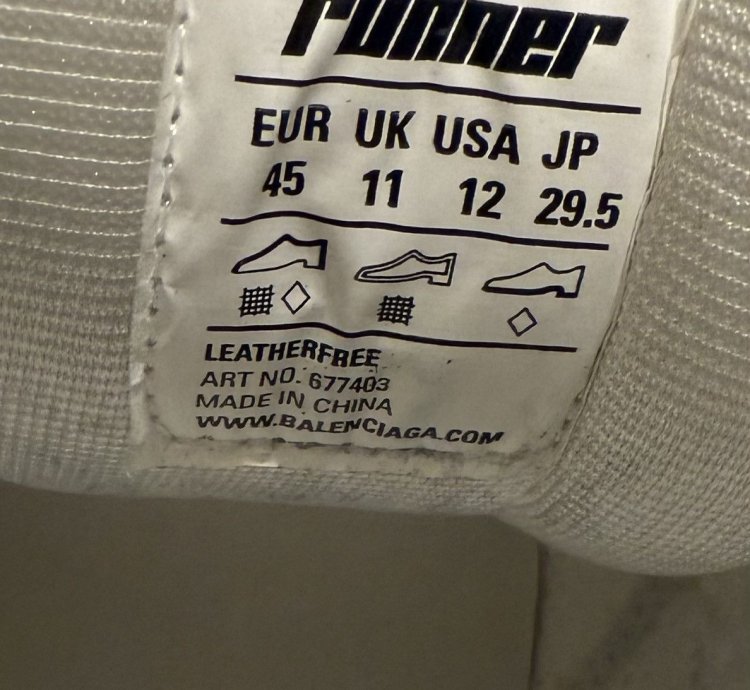 Balenciaga Runner Sneaker Beige White (45)