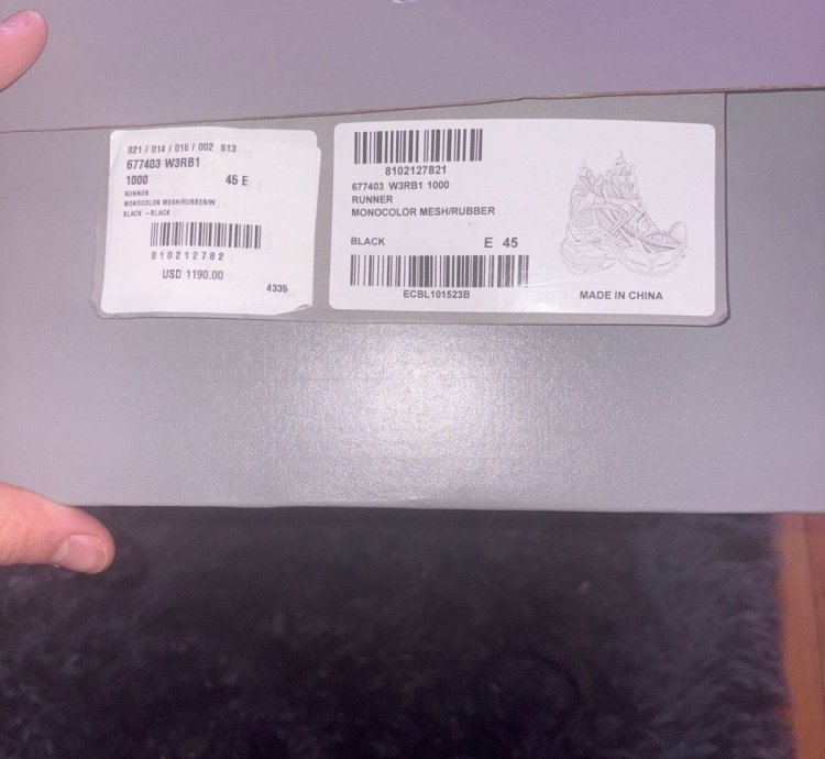 Balenciaga Runner Sneaker Black