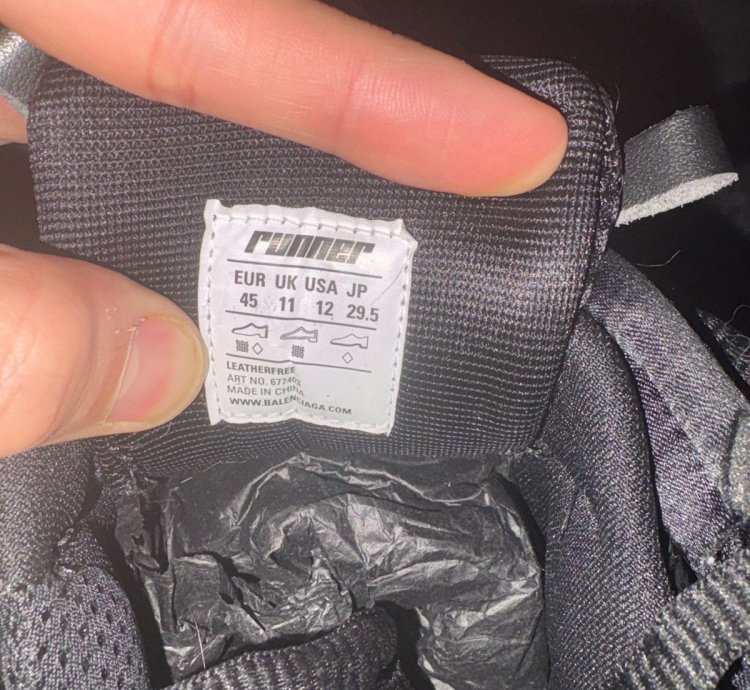 Balenciaga Runner Sneaker Black