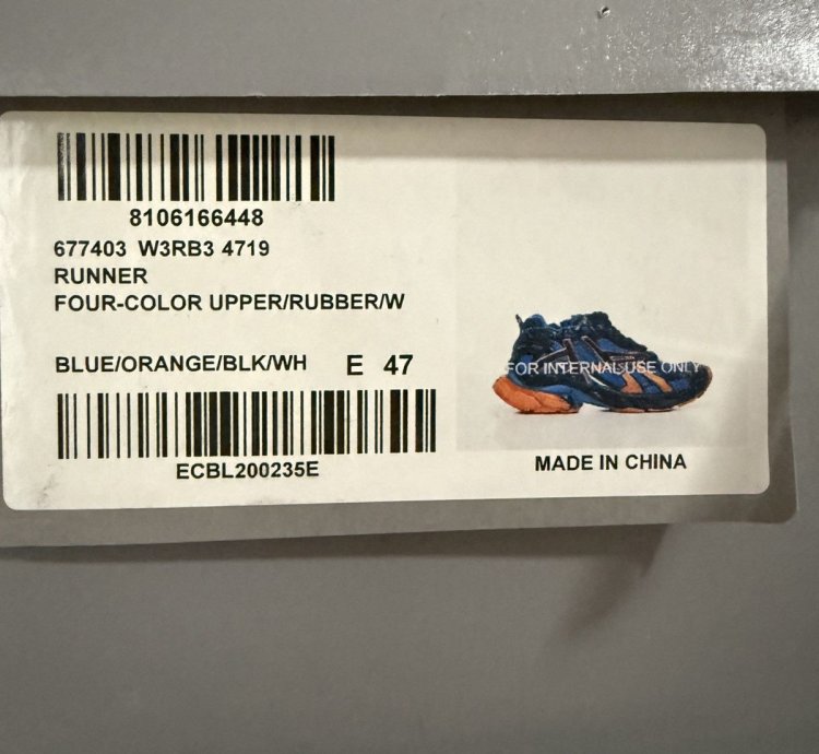 Balenciaga Runner Sneaker Blue Orange (47)