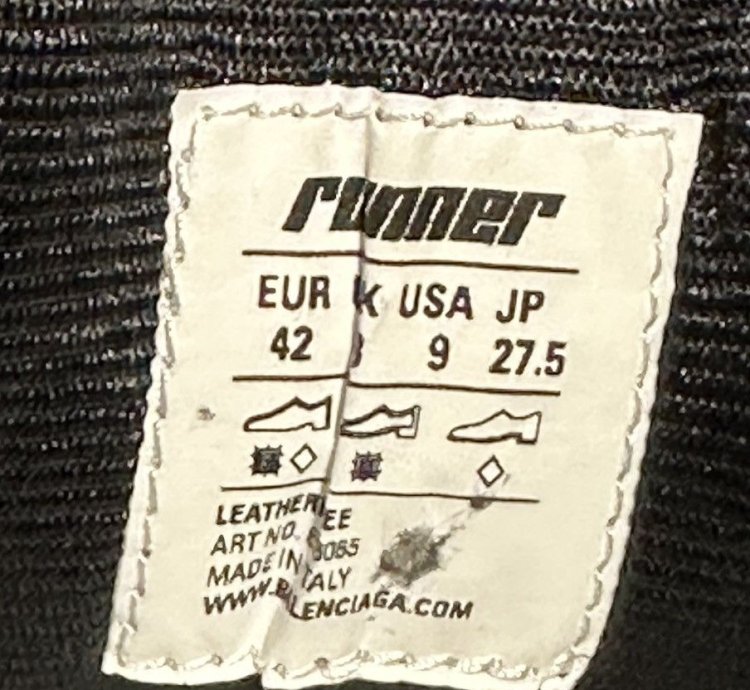 BALENCIAGA Runner Sneaker in black Men