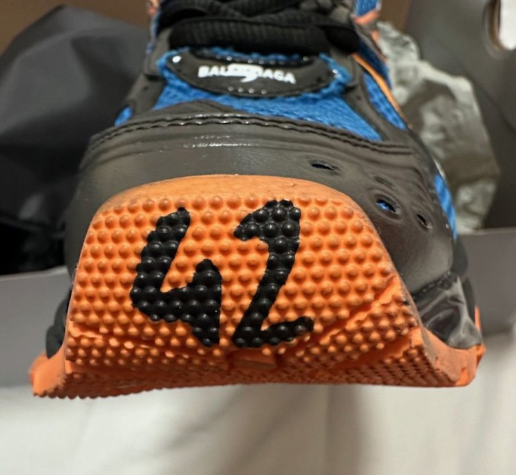 Balenciaga Runner Sneakers in Orange Blue and Black
