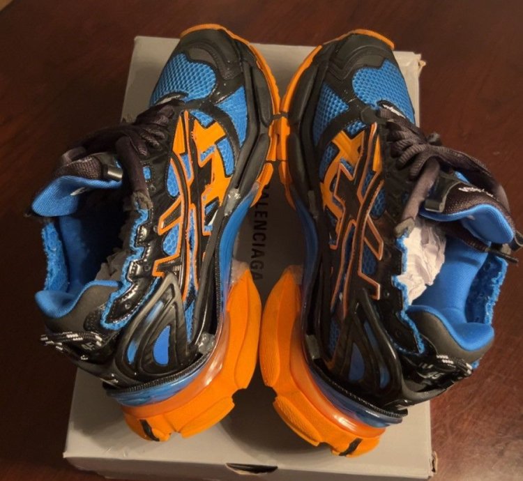Balenciaga Runner Trainer Blue Orange Size 45 (12US)