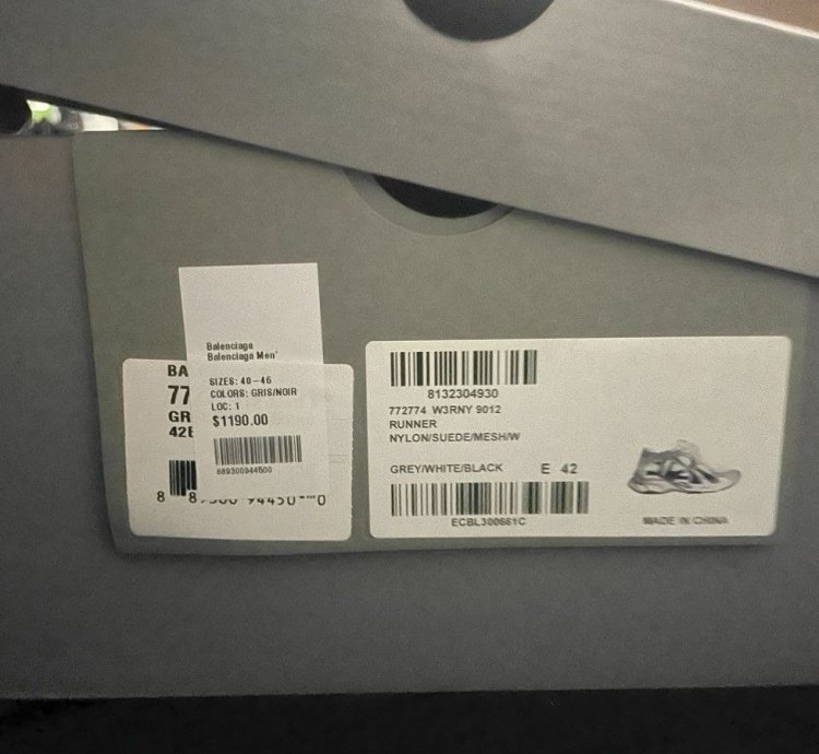 balenciaga runners 2 0 size 9