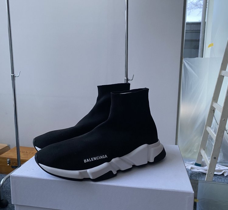 Balenciaga Speed Trainers Black White