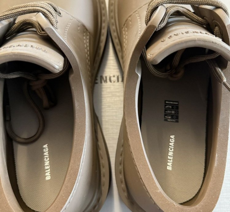 Balenciaga Steroid Derby Shoes Khaki