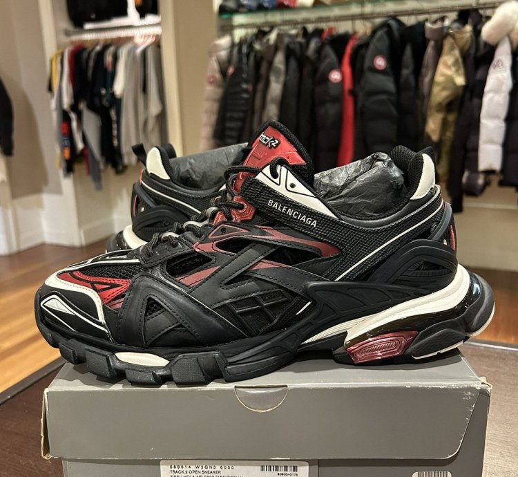 Balenciaga Track 2 Black Burgundy
