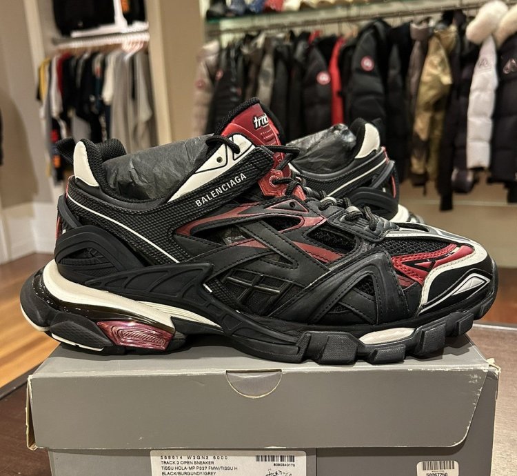 Balenciaga Track 2 Black Burgundy