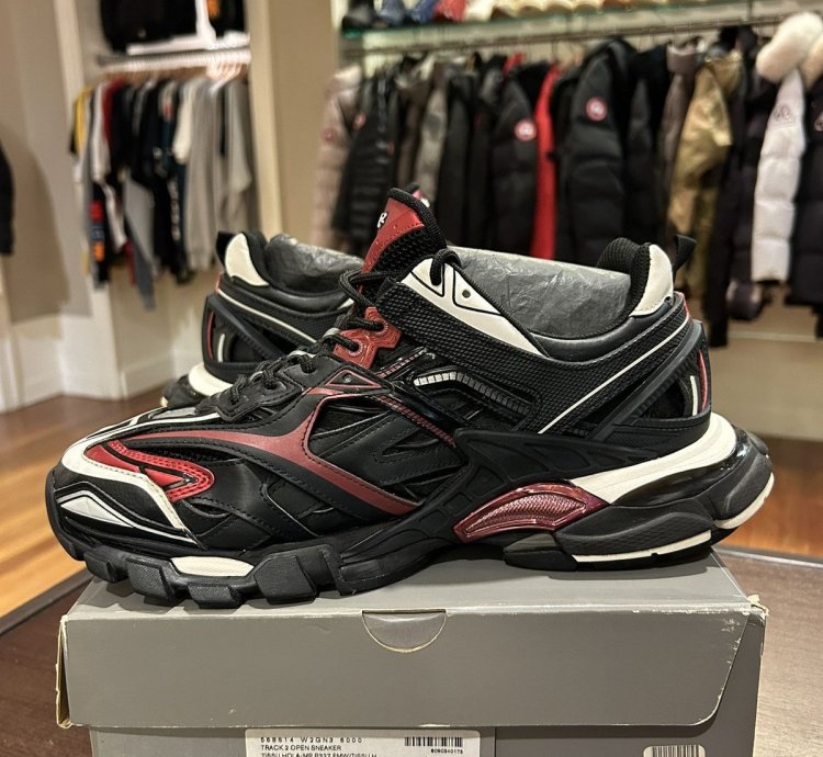 Balenciaga Track 2 Black Burgundy