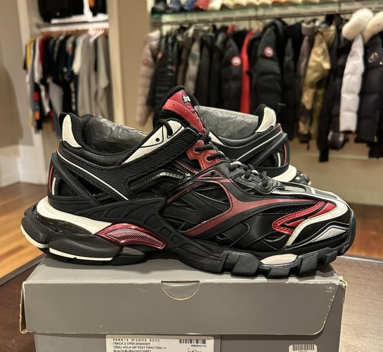 Balenciaga Track 2 Black Burgundy