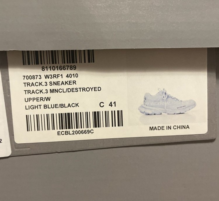 Balenciaga Track 3 destroyed upper size 41