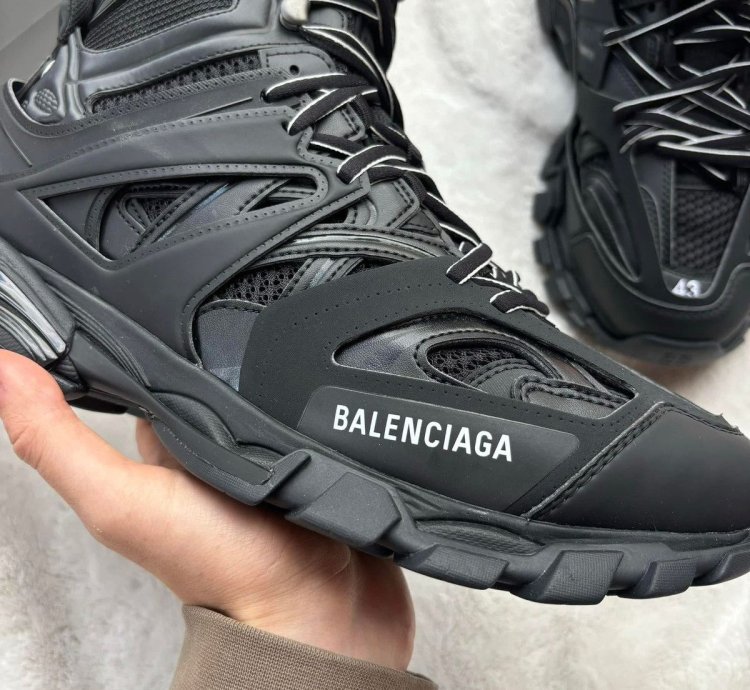 Balenciaga Track Black High Top Runners