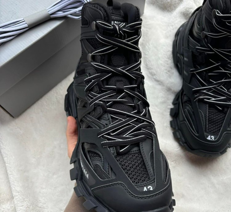 Balenciaga Track Black High Top Runners
