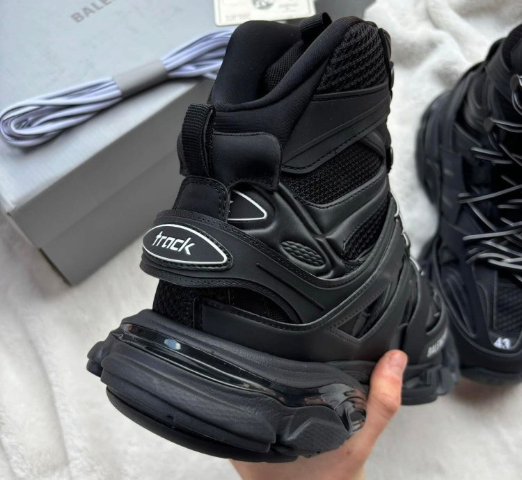 Balenciaga Track Black High Top Runners