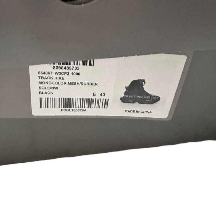 Balenciaga track hike black