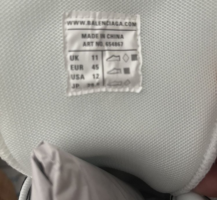 Balenciaga Track Hike High Size 45 White