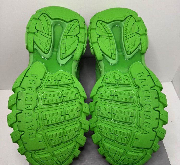 Balenciaga Track Mule Green Size 14 New With Box