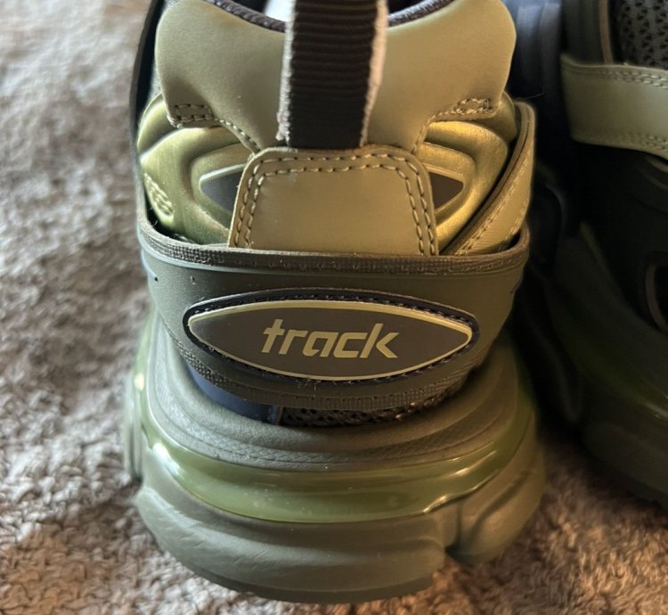 BALENCIAGA TRACK SNEAKER KHAKI DARK GREY GREEN SIZE 12 45