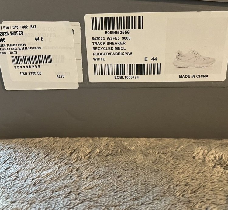 BALENCIAGA TRACK SNEAKER WHITE SIZE 44 11 NEW