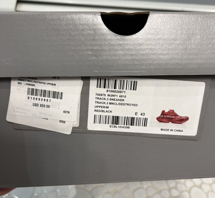 Balenciaga Track Trainer 3 Red size 10 US EU 43