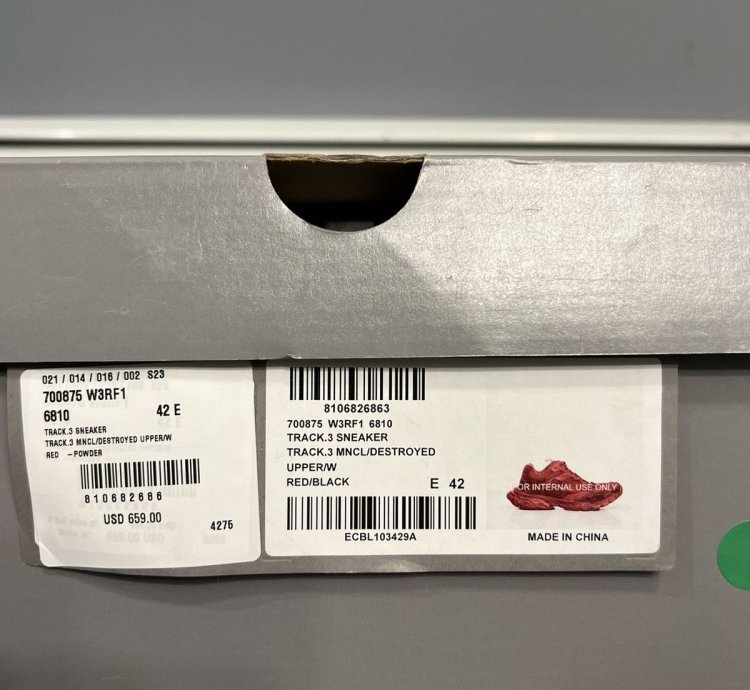 Balenciaga Track Trainer 3 Red size 9 US EU 42