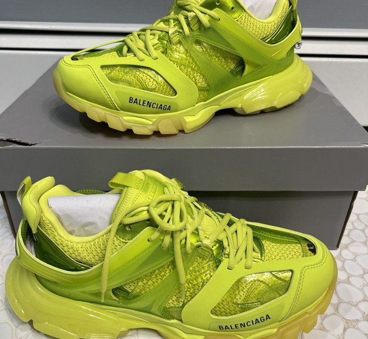 Balenciaga Track Trainer size 10 neon yellow