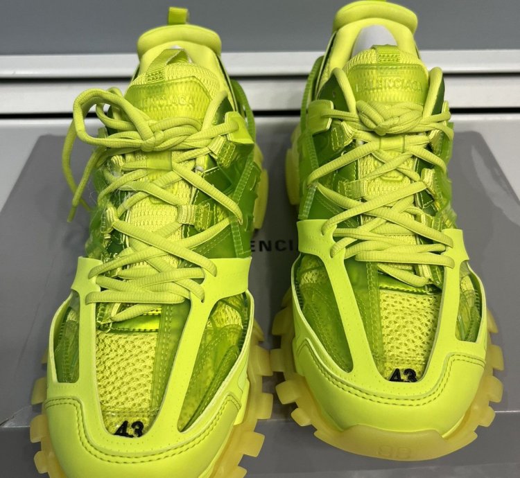Balenciaga Track Trainer size 10 neon yellow