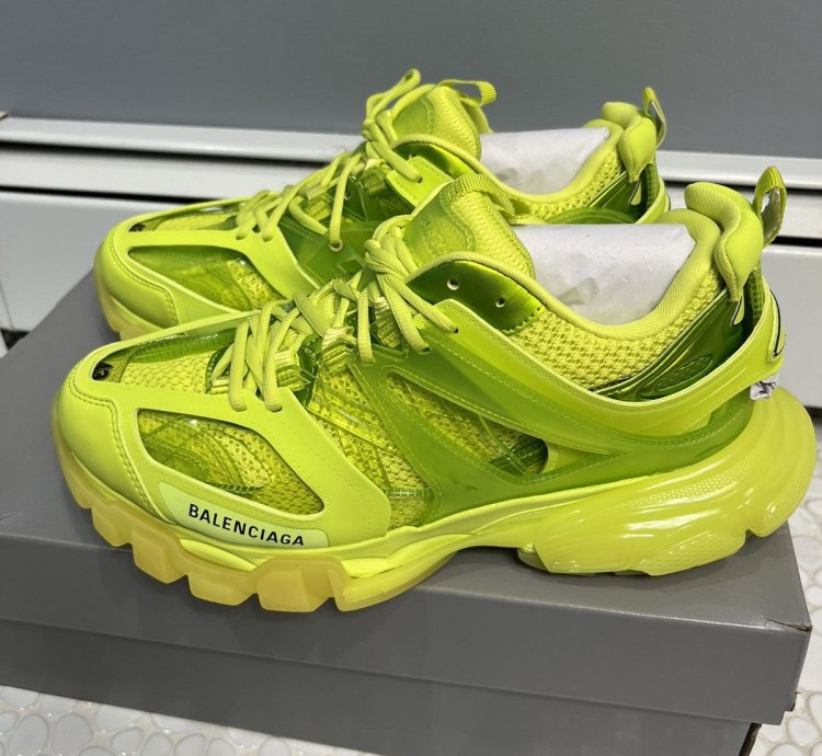 Balenciaga Track Trainer size 10 neon yellow