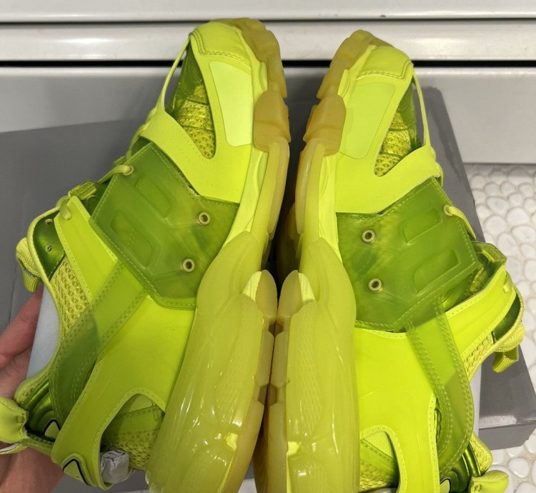 Balenciaga Track Trainer size 10 neon yellow