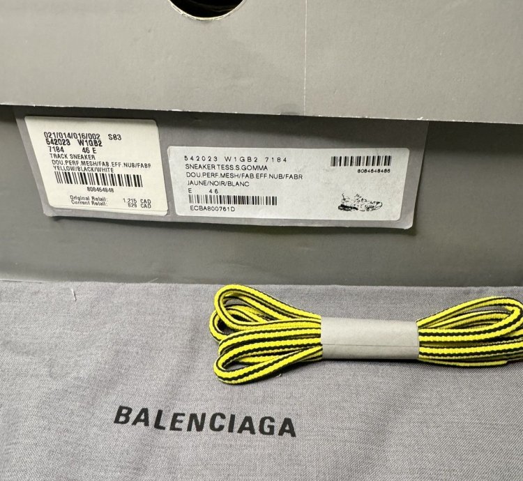 Balenciaga Track Trainer Yellow Grey