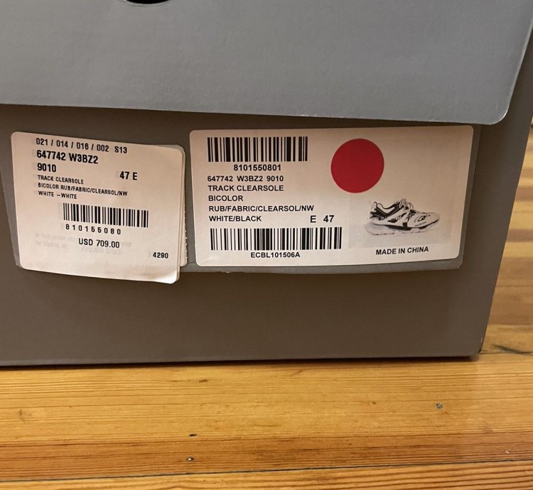 Balenciaga Track white black clearsole